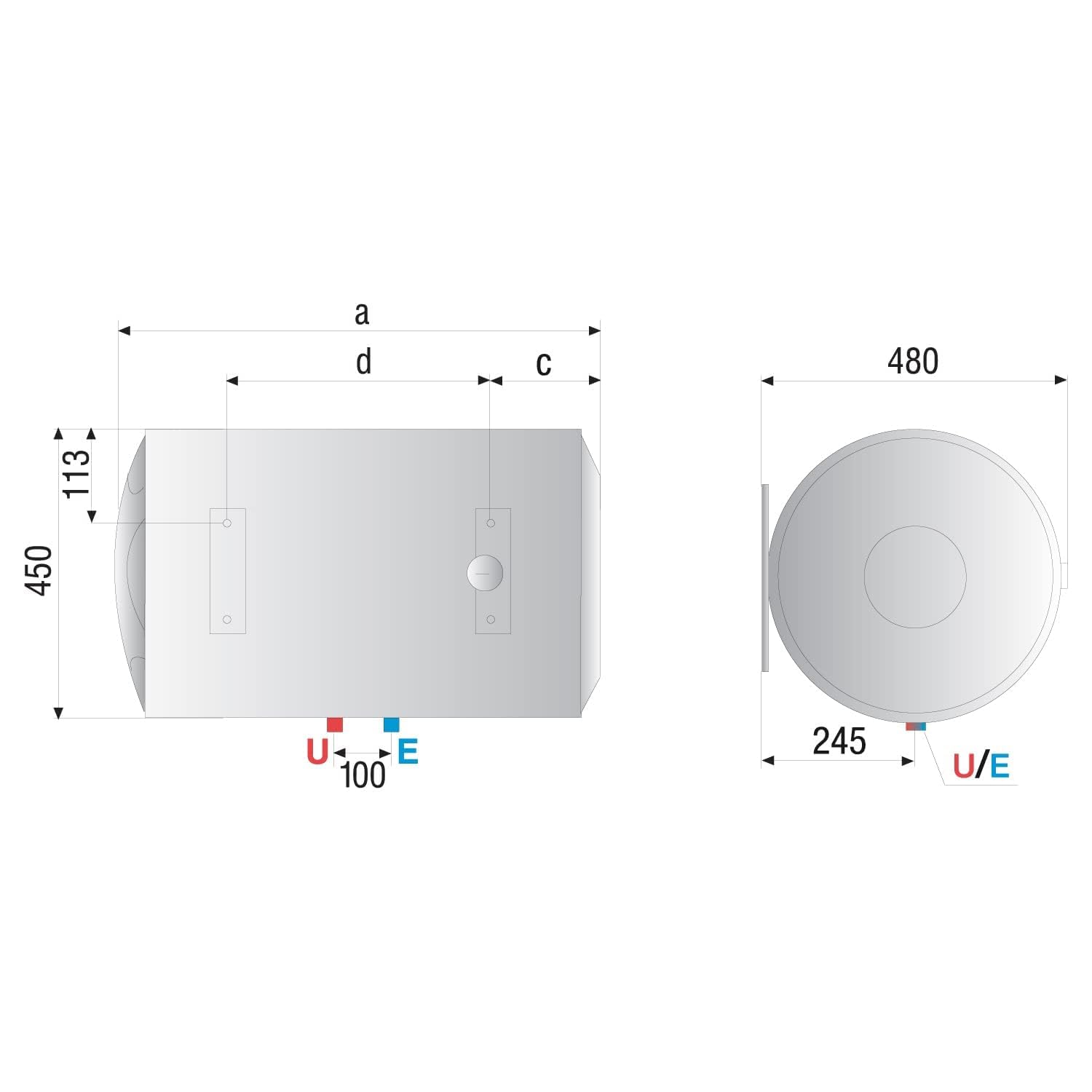 Ariston 80 Liters Water Heater, Horizontal, Easy Maintenance, External Temperature Regulation, Enameled Steel Tank, Energy Efficient, 1.5kW 230V, 1 Years Warranty, SG80H Ariston 80 Liters Water Heater, Horizontal, Easy Maintenance, External Temperature Regulation, Enameled Steel Tank, Energy Efficient, 1.5kW 230V, 1 Years Warranty, SG80H